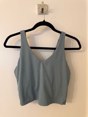 all in motion Sage Green V-Neck Cropped Tank